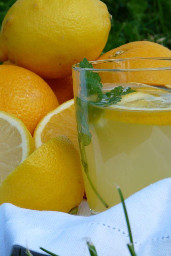 домашний лимонад из апельсина и лимона