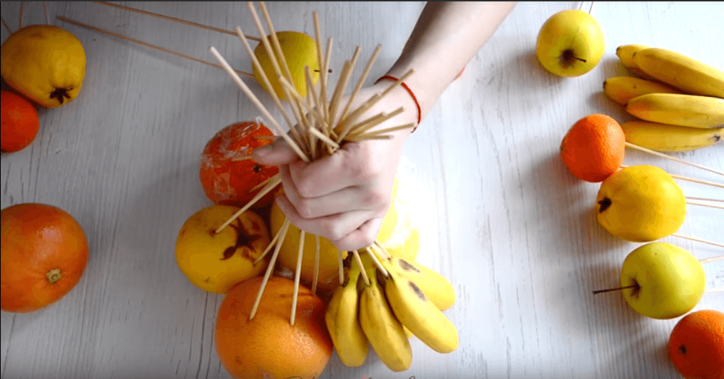 Букет из фруктов своими руками