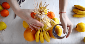 букет из фруктов мастер класс - шаг 15
