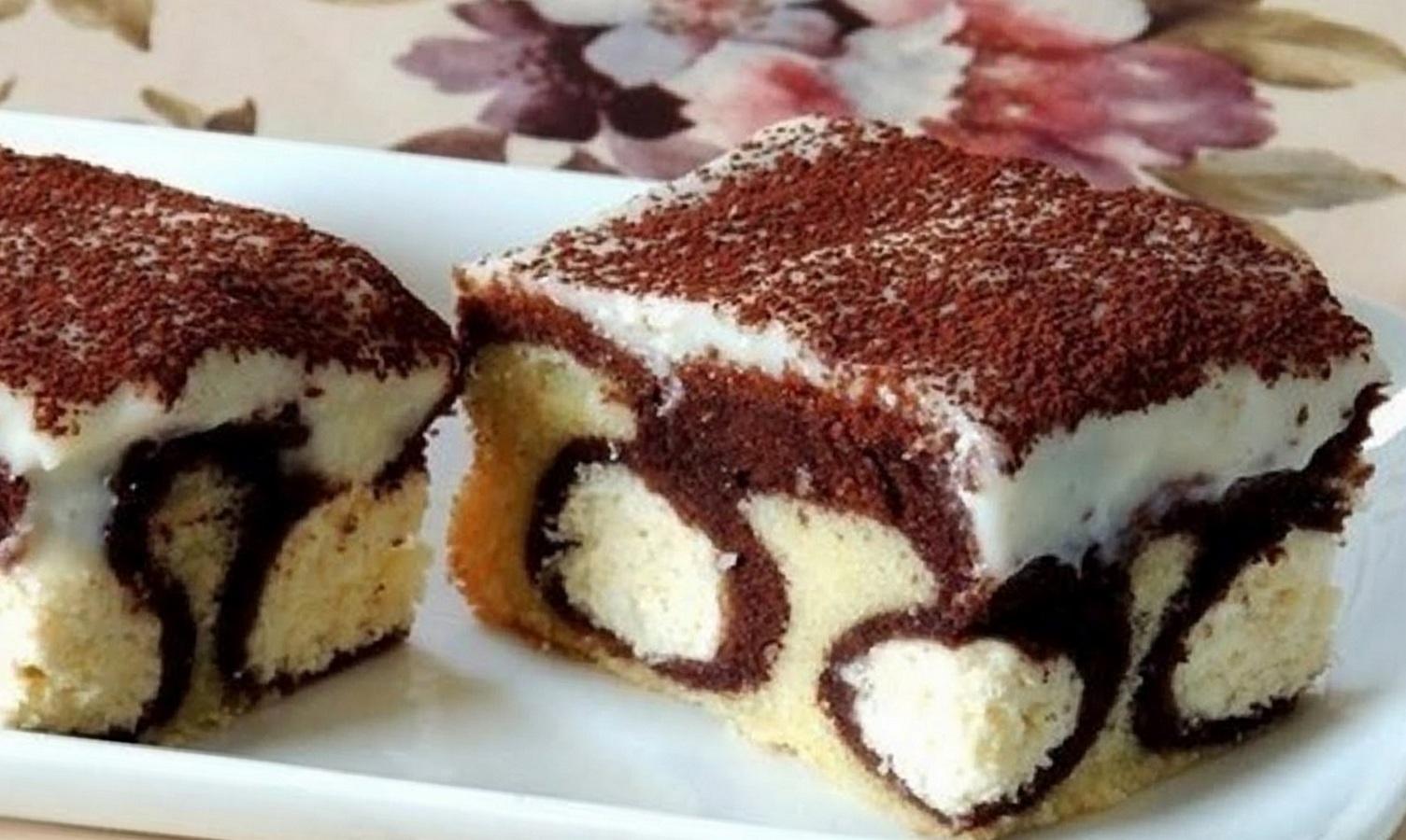 шоколадный пирог с творогом фото